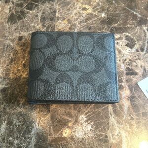 Charcoal Black Coach Wallet